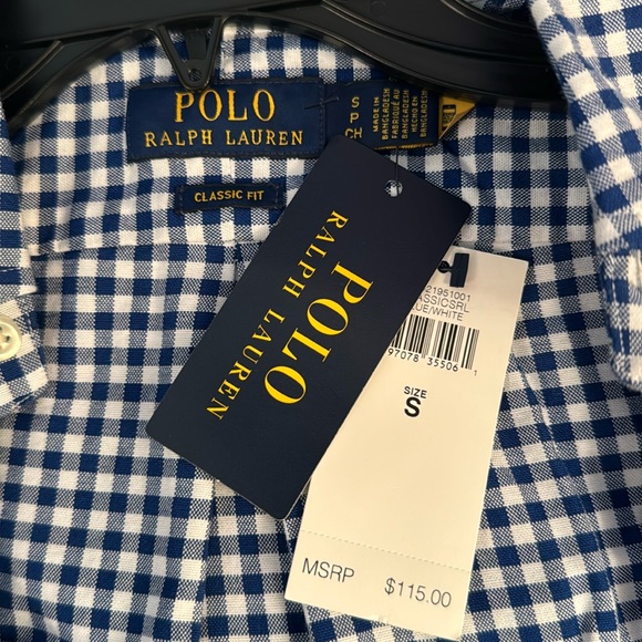 POLO BY RALPH LAUREN CHECKERED BUTTON DOWN DRESS SHIRT Size S - Picture 2 of 6